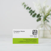 Carte De Visite Pied de page couleur - Martian Green (Debout devant)