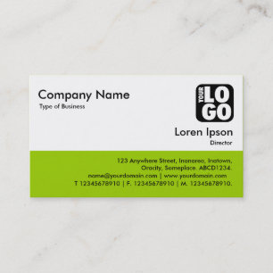 Carte De Visite Pied de page couleur - Martian Green