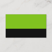 Carte De Visite Pied de page couleur - Martian Vert et Noir (Dos)