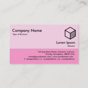 Carte De Visite Pied de page couleur - Tons de rose