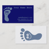 Carte De Visite Pied gris heureux (Devant / Derrière)