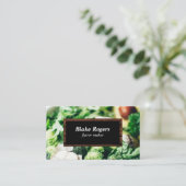 Carte De Visite Pied | Salade | Chef (Debout devant)