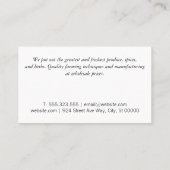 Carte De Visite Pied | Salade | Chef (Dos)