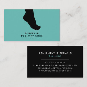 Carte De Visite Pied Silhouette, Clinique Podiatriaire, Podiatrist