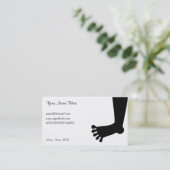 Carte De Visite Pied, votre nom ici, (Debout devant)