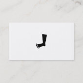 Carte De Visite Pied, votre nom ici, (Dos)