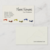 Carte De Visite Pieds (Devant / Derrière)