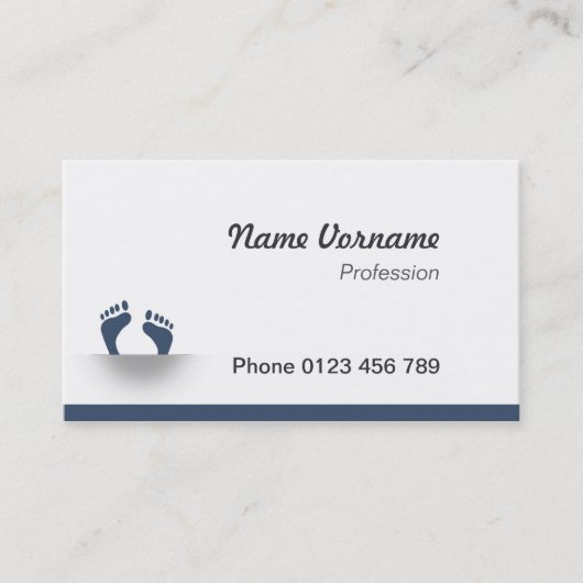 Carte De Visite Pieds (Devant)