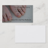 Carte De Visite pieds arénacés, (Devant / Derrière)