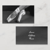 Carte De Visite pieds de ballet (Devant / Derrière)