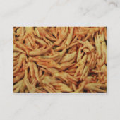 Carte De Visite Pieds de poulet cru (Dos)