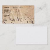 Carte De Visite Pieds de sable (Devant / Derrière)