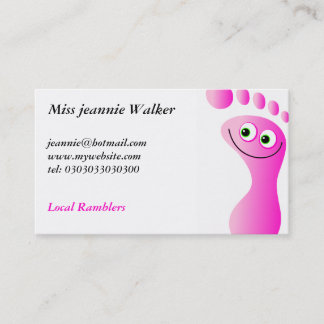Carte De Visite Pieds heureux