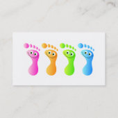 Carte De Visite Pieds heureux (Dos)