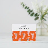 Carte De Visite Pieds heureux de papier peint (Debout devant)