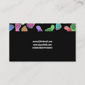 Carte De Visite Pieds heureux de papier peint, votre nom ici (Dos)