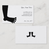 Carte De Visite Pieds, votre nom ici, (Devant / Derrière)