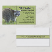 Carte De Visite Piégeur d'animaux nuisibles (Devant / Derrière)