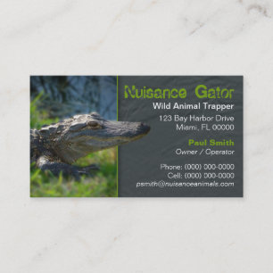 Carte De Visite Piégeur d'animaux nuisibles