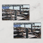 Carte De Visite Pier 39 Sea Lions (Devant / Derrière)