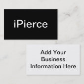 Carte de visite Piercing (Devant / Derrière)