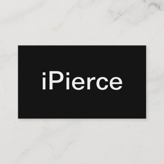 Carte de visite Piercing (Devant)