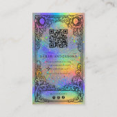 Carte De Visite Piercing Artist | Holographic Body Piercing Studio (Dos)