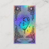 Carte De Visite Piercing Artist | Holographic Body Piercing Studio (Devant)