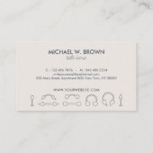 Carte De Visite Piercing Jewelry Studio Marine Ivory (Dos)