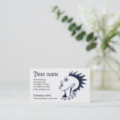 Carte de visite piercing punk (Debout devant)