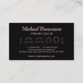 Carte De Visite Piercing Studio Rose Gold (Dos)