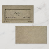Carte De Visite Pierre (Devant / Derrière)