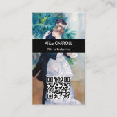 Carte De Visite Pierre-Auguste Renoir - Danse à la ville - QR Code (Devant)