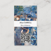 Carte De Visite Pierre-Auguste Renoir - Les parapluies - Code QR (Devant)