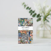 Carte De Visite Pierre-Auguste Renoir - Patchwork - Code QR (Debout devant)