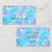 Carte De Visite pierre bleue rose (Devant / Derrière)