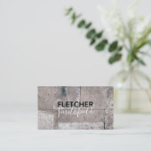 Carte De Visite Pierre concrète (Debout devant)