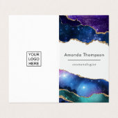 Carte De Visite Pierre d'Agate Galaxy (Extérieur déplié)