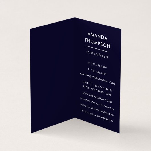 Carte De Visite Pierre d'Agate Galaxy (Intérieur)