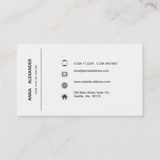 Carte De Visite Pierre De Cristal Iridescente, Fuchsia, Rose, Viol (Dos)