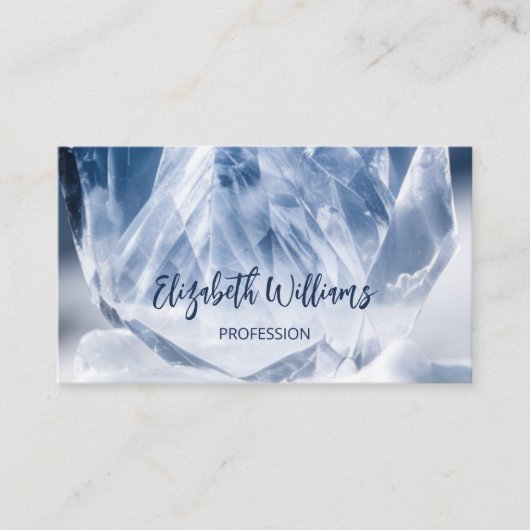 Carte De Visite Pierre de cristal QR Code Mountain (Devant)