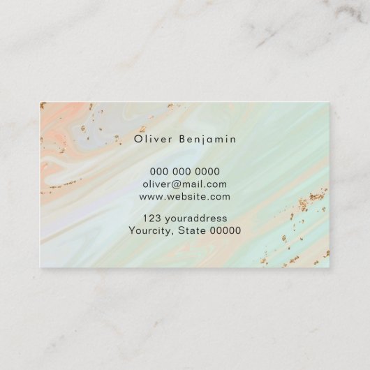 Carte De Visite pierre de l'opale (Dos)