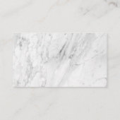 Carte De Visite Pierre de marbre tendance minimaliste professionne (Dos)