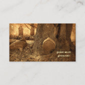 Carte De Visite Pierre de tête du cimetière généalogique (Devant)