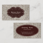 Carte De Visite Pierre grise marbré (Devant / Derrière)