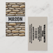 Carte De Visite Pierre Mason moderne (Devant / Derrière)
