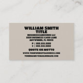 Carte De Visite Pierre Mason moderne (Dos)