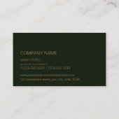 Carte De Visite Pierre Monogramme Marbre Orange ID332 (Dos)