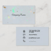 Carte De Visite Pierre opale minimaliste (Devant / Derrière)