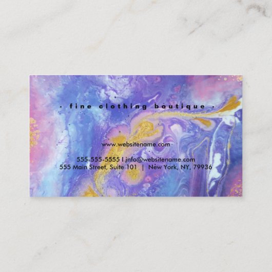 Carte De Visite Pierre optique (Dos)